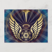 Carte Postale Angélique - Merkaba-Metatron cube (Devant)