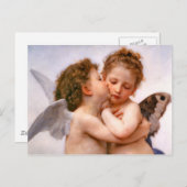 Carte Postale Angels First Kiss, Bouguereau (Devant / Derrière)