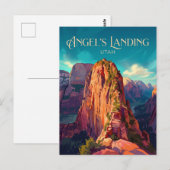 Carte Postale Angel's Landing États-Unis (Devant / Derrière)