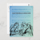 Carte Postale Angels musicaux vintages (Devant / Derrière)