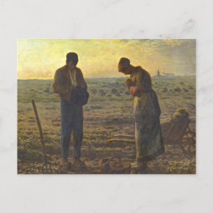 Carte Postale Angelus Jean Francois Millet