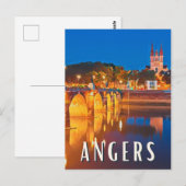 Carte Postale Angers Photo Vintage  (Devant / Derrière)