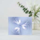 Carte Postale Anges de neige Art Abstrait (Debout devant)