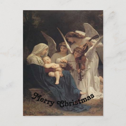 Carte Postale Anges de Noël (Devant)