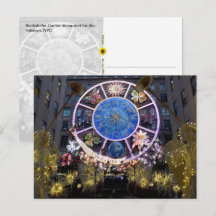 Anges de Noël et roue du zodiaque, NYC -