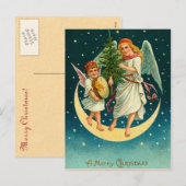Carte postale Anges de Noël Vintage (Devant / Derrière)