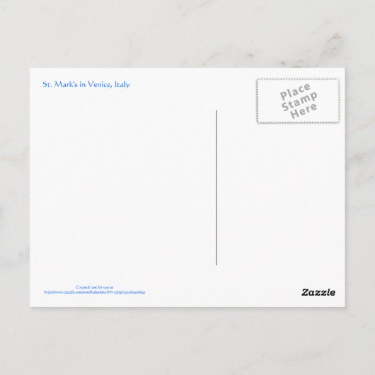 Carte Postale Anges de Saint-Marc (Dos)