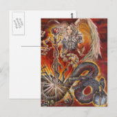 Carte Postale Anges et dragons (Devant / Derrière)