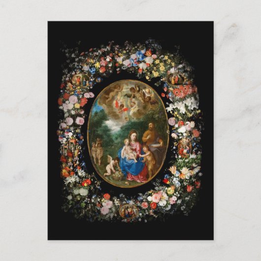 Carte Postale Anges Offrant Des Cadeaux (Devant)