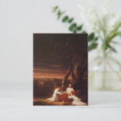 Carte Postale 'Anges servant le Christ dans le désert' (Debout devant)