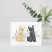 Carte Postale Anges Terrier Écossais (Debout devant)