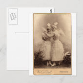 Carte Postale Anges victoriens (Devant / Derrière)