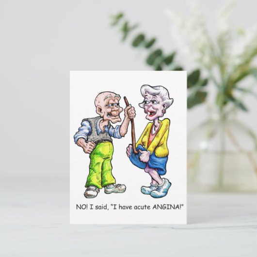 Carte Postale Angine aiguë (Debout devant)