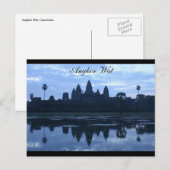 Carte Postale angkor wat blue (Devant / Derrière)