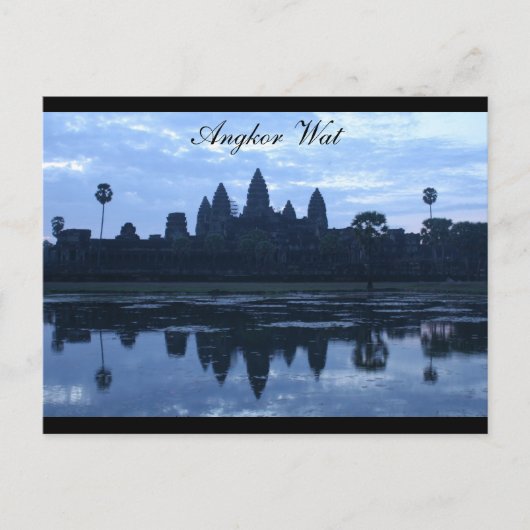 Carte Postale angkor wat blue (Devant)