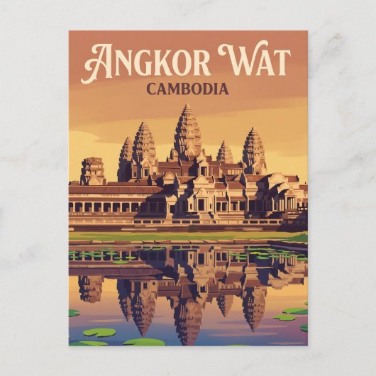 Carte Postale Angkor Wat Cambodge (Devant)