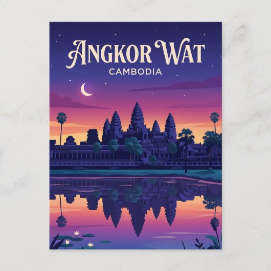 Carte Postale Angkor Wat Cambodge (Devant)