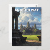 Carte Postale Angkor Wat Cambodge (Devant / Derrière)