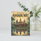Carte Postale Angkor Wat Cambodge (Debout devant)