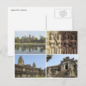 Carte Postale angkor wat carrés (Devant / Derrière)