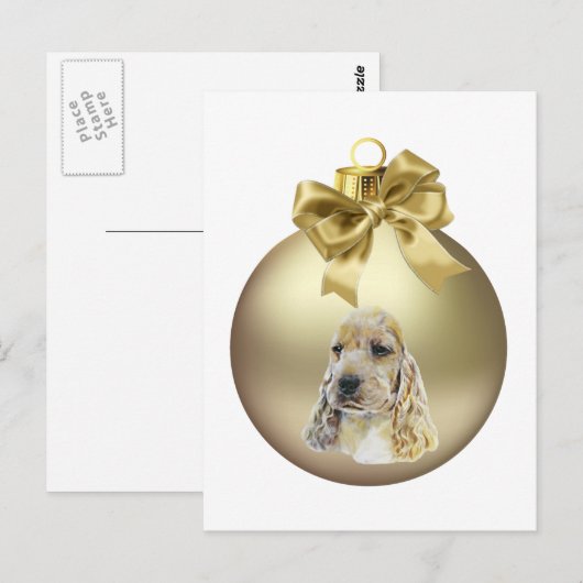 Carte Postale Anglais Cocker Spaniel (Devant / Derrière)