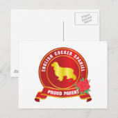 Carte Postale Anglais Cocker Spaniel (Devant / Derrière)