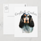 Carte Postale Anglais Cocker Spaniel Papa 2 (Devant / Derrière)
