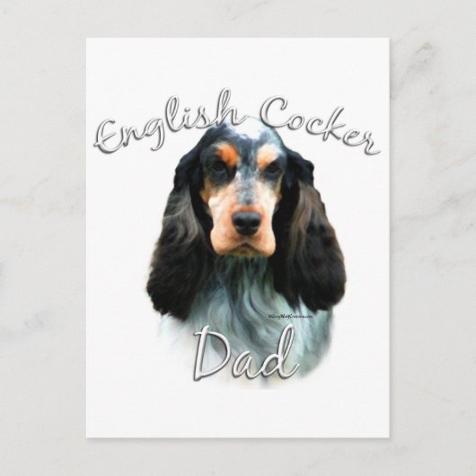 Carte Postale Anglais Cocker Spaniel Papa 2 (Devant)