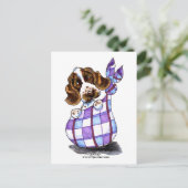 Carte Postale Anglais Cocker Spaniel Sack Puppy (Debout devant)