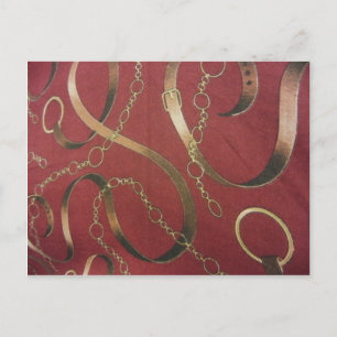 Carte Postale Anglais équestre - Rouge