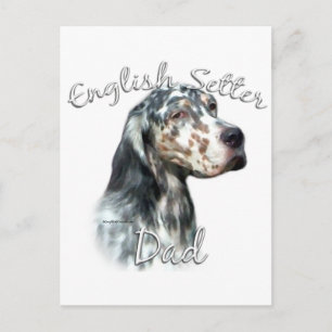 Carte Postale Anglais Setter Papa 2