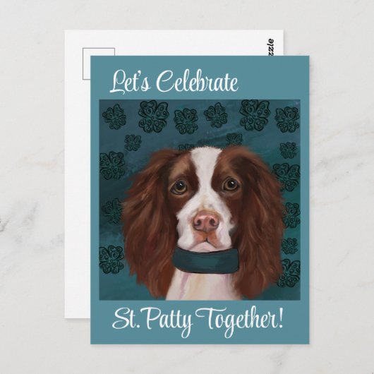 Carte Postale Anglais Springer Spaniel (Devant / Derrière)