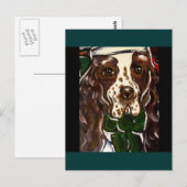 Carte Postale Anglais Springer Spaniel (Devant / Derrière)