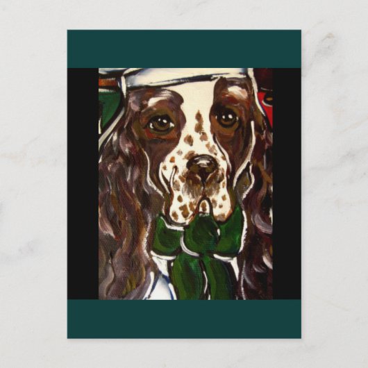 Carte Postale Anglais Springer Spaniel (Devant)
