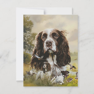 Carte Postale Anglais Springer Spaniel