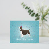 Carte Postale Anglais Springer Spaniel Design d'anniversaire (Debout devant)
