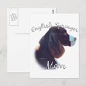 Carte Postale Anglais Springer Spaniel Maman 2 (Devant / Derrière)