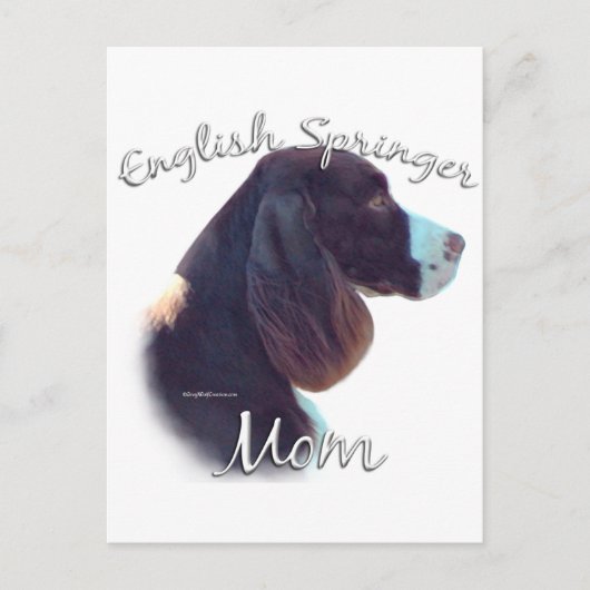 Carte Postale Anglais Springer Spaniel Maman 2 (Devant)