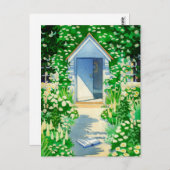 Carte Postale Anglais Summer Cottage Garden (Devant / Derrière)