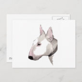 carte postale anglaise bull terrier (Devant / Derrière)