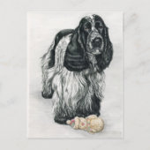 Carte postale anglaise Cocker Spaniel Art (Devant)