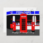 Carte postale anglaise Icons Saint Georges (Devant / Derrière)