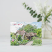 Carte postale anglaise vue cottage (Debout devant)