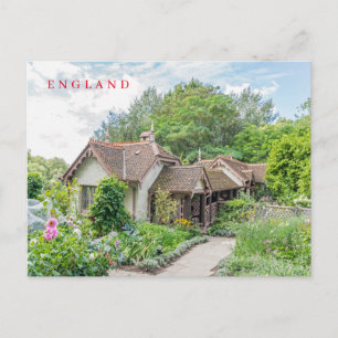 Carte postale anglaise vue cottage