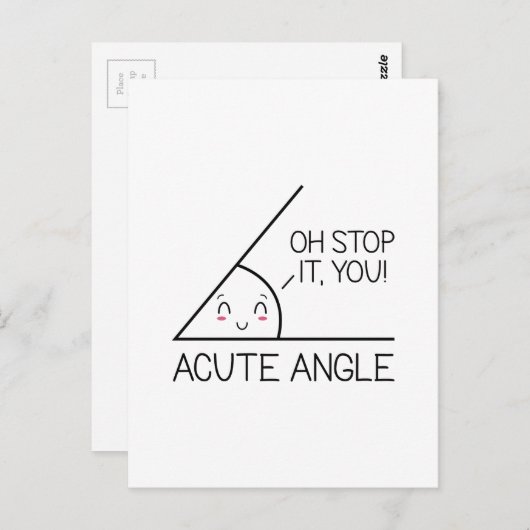 Carte Postale Angle aigu (Devant / Derrière)