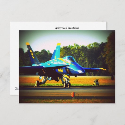 Carte Postale Angle bleu (Devant / Derrière)