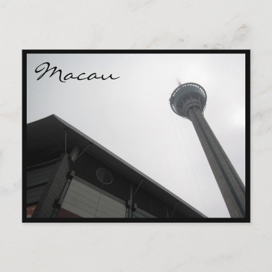 Carte Postale angle de la tour macau (Devant)