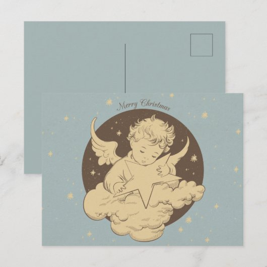 Carte Postale Angle de style vintage (Devant / Derrière)