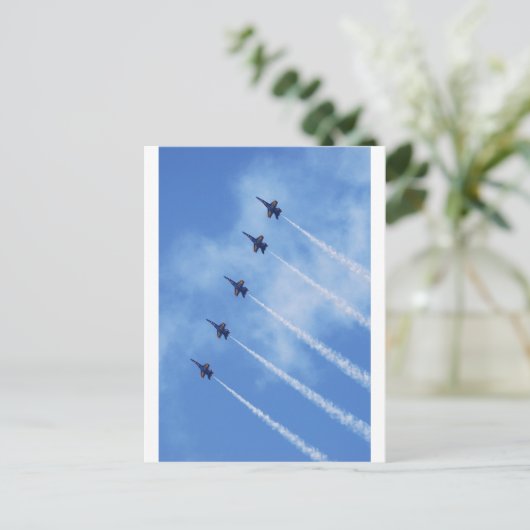 Carte Postale Angles bleus (Debout devant)