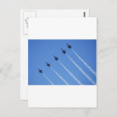 Carte Postale Angles bleus en vol (Devant / Derrière)